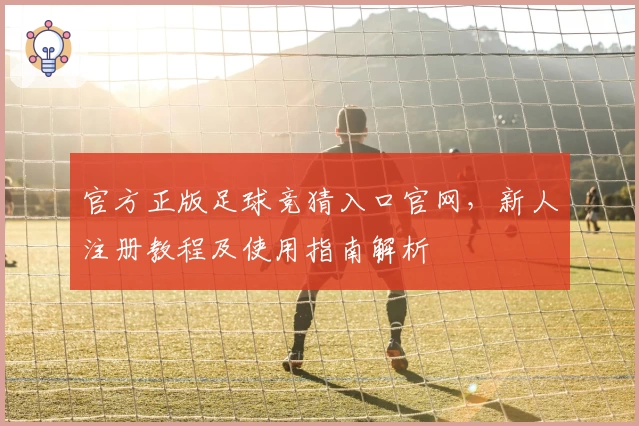 官方正版足球竞猜入口官网，新人注册教程及使用指南解析